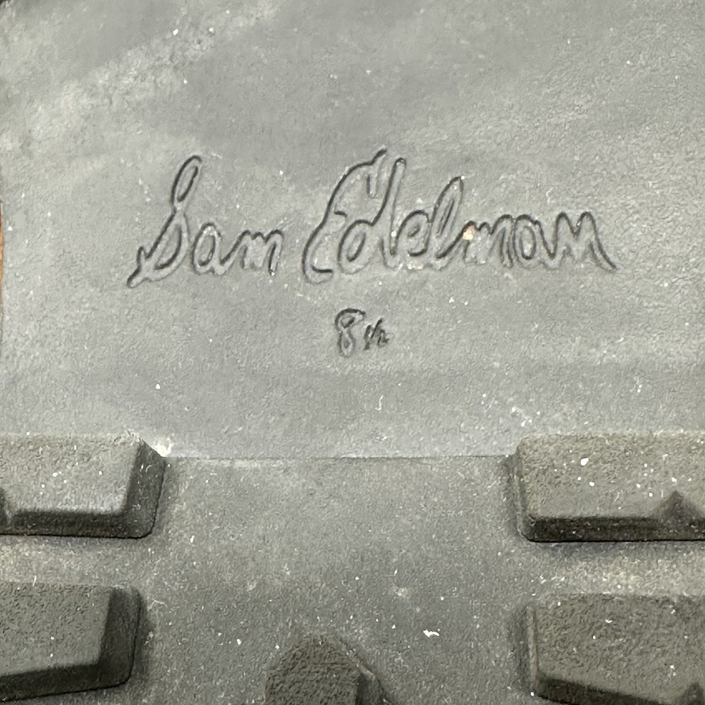 Sam Edelman Laurs Platform‎ Lug Sole Loafers Size 8.5 Black Preppy Punk - Picture 10 of 16